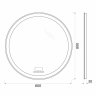 Belbagno SPC-RNG-700-LED-TCH-WARM Зеркало Belbagno SPC-RNG-700-LED-TCH-WARM Зеркало