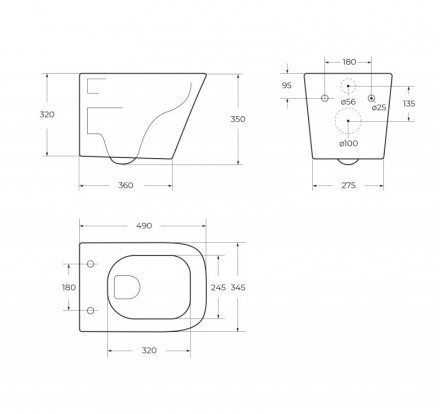 BelBagno Ardente-Tor BB520CH-TOR Унитаз подвесной (чаша)