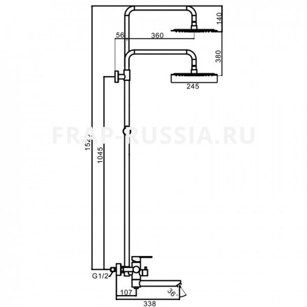Frap f24801 Душевая система