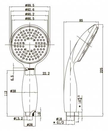 Lemark LM8001C Душевая лейка