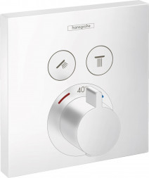 Hansgrohe ShowerSelect 15763700 смеситель термостат для душа на 2 потребителя (внешняя часть)