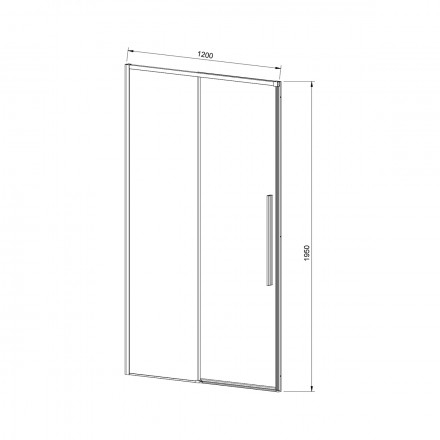 Vincea Slim-N VDS-4SN120CL душевая дверь