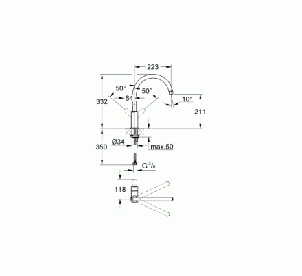 Grohe BauEdge 31367000 Смеситель для кухни