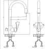 D&K Rhein Valerius DA1361601 Смеситель для кухни D&K Rhein Valerius DA1361601 Смеситель для кухни