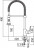 Nobili Nobi NB84300-3CR смеситель для кухни с вытяжным изливом