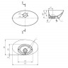 OWL 641266 Dreja Триумф Умывальник 58x34 на столешницу OWL 641266 Dreja Триумф Умывальник 58x34 на столешницу