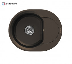 Omoikiri Sakaime 60E-DC мойка 600x70 темный шоколад