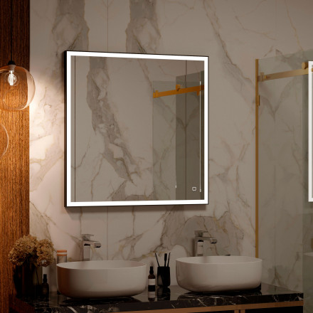 Континент Solid Black standart 800x800 зеркало