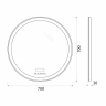 Belbagno SPC-RNG-700-LED-TCH-RAD Зеркало Belbagno SPC-RNG-700-LED-TCH-RAD Зеркало