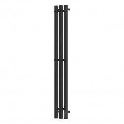 POINT Гермес PN13822B П3 Полотенцесушитель электрический 120x1200 (диммер справа, чёрный)