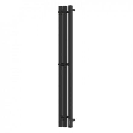 POINT Гермес PN13822B П3 Полотенцесушитель электрический 120x1200 (диммер справа, чёрный)