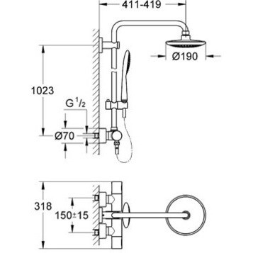 Grohe Rainshower Solo 27434000 Душевая стойка