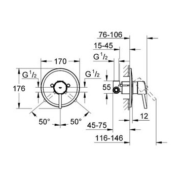Grohe Concetto 32213001 Смеситель для душа