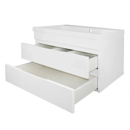 Azario Эстима 80/2 Тумба подвесная с раковиной Астория (CS00094584)