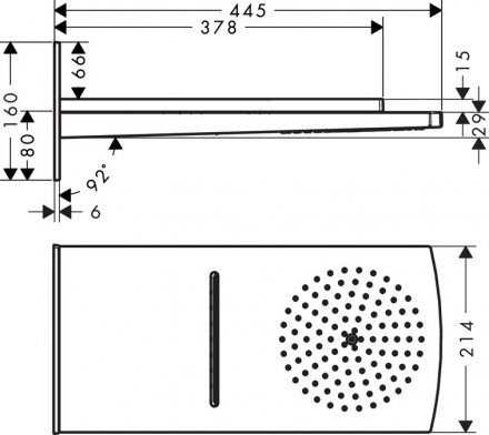 Hansgrohe Raindance Rainfall 180 AIR 2jet 28433400 Верхний душ