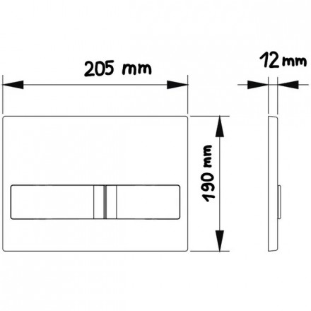 BeWash Neox P04W 500RZVP0400BY0000001 Клавиша смыва для инсталляций, белый