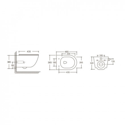 Cerutti ORLTER PP CT9739 Подвесной унитаз