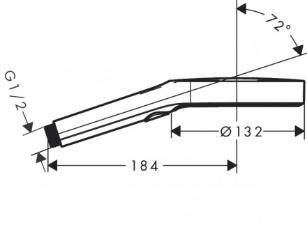 Hansgrohe Rainfinity 130 3jet 26864700 Ручной душ