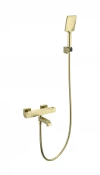 Wonzon &amp; Woghand Stay WW-B2026-A1-BG Смеситель для ванны с душем и термостатом темный графит