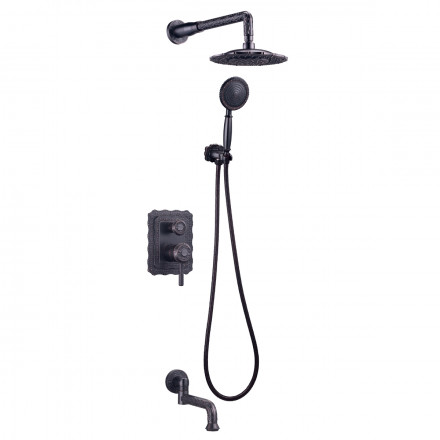 Lemark Jasmine LM6622ORB смеситель для ванны и душа, встраиваемый