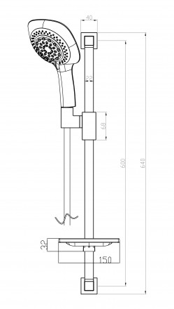 Lemark LM8068C Душевой комплект
