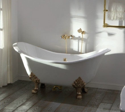 Elegansa Taiss Gold Чугунная ванна 180x80