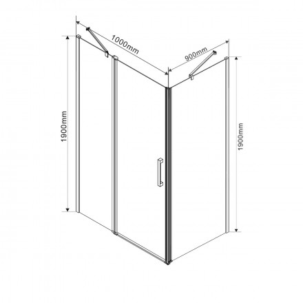 Vincea Orta VSR-1O9010CL душевой уголок