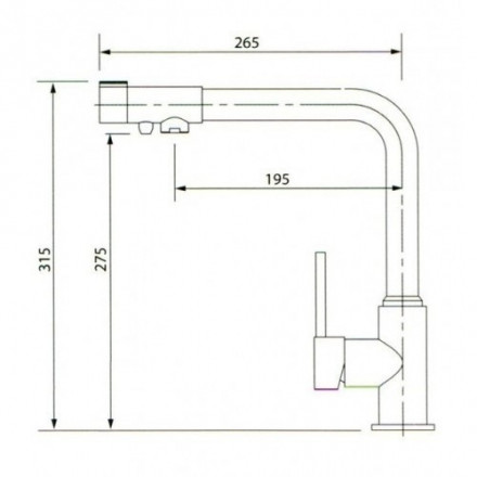 KAISER Teka 13044-2 Black G Смеситель для кухни