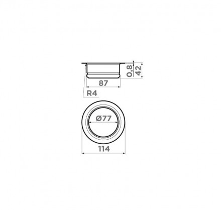 Omoikiri NA-02-GB 4956757 сменная горловина измельчителя