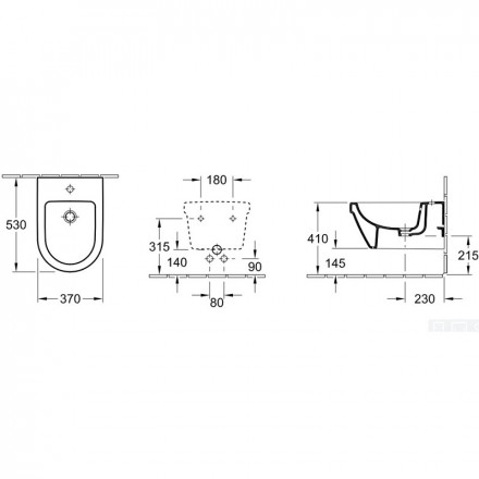 Villeroy &amp; Boch Omnia Architectura 54840001 Биде подвесное