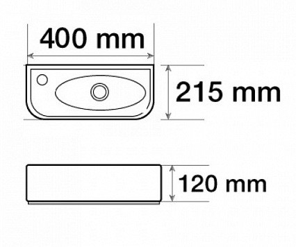 CeramaLux 78204RB раковина 40