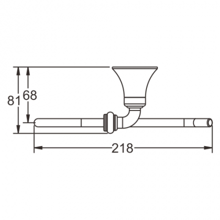 Rose RG1206 Полотенцедержатель хром