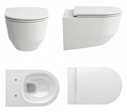 Laufen Pro 8.2096.5.000.000.1 Rimless Подвесной унитаз короткий (чаша)