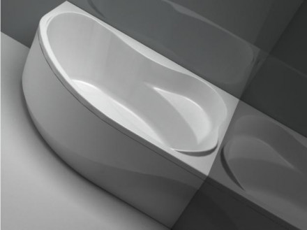 Aquanet Capri 160x100 правая акриловая ванна без гидромассажа