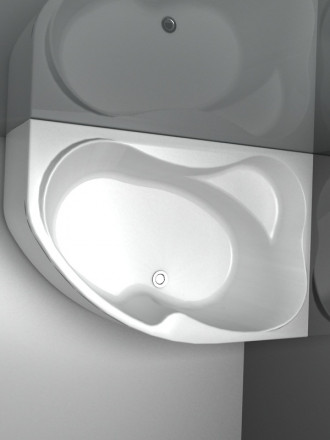 Aquanet Capri 160x100 правая акриловая ванна без гидромассажа