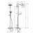 Hansgrohe 27320000 Crometta S 240 1jet Showerpipe Душевая стойка