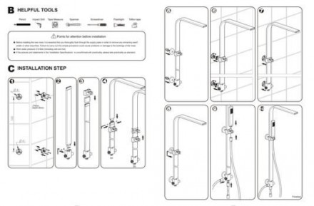 Bravat ARC D224K-ENG душевая стойка для ванны