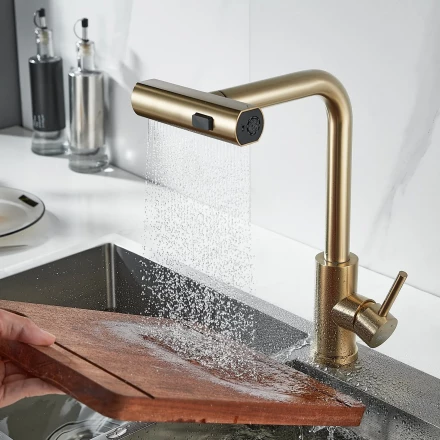 Raffine F203G Смеситель для кухни с мультифункциональным изливом