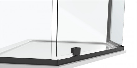 Black&amp;White S875-900 Black Душевой уголок 90x90