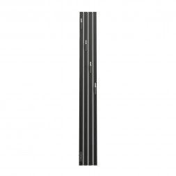 Полотенцесушитель электрический Point Пиано PN19722BGB 150x1200 диммер слева, черный/графит блеск