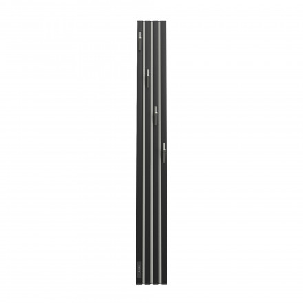 Полотенцесушитель электрический Point Пиано PN19722BGB 150x1200 диммер слева, черный/графит блеск