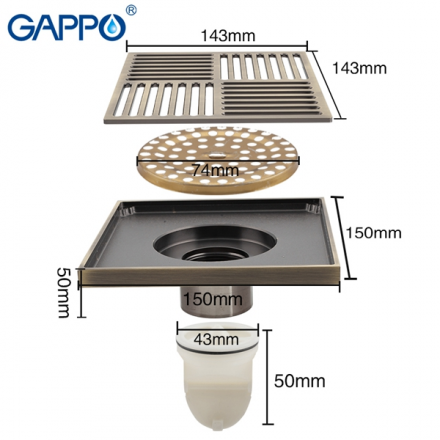 Gappo G81501-4 трап