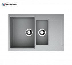 Omoikiri Daisen 78-2-GR мойка 780x510 leningrad grey