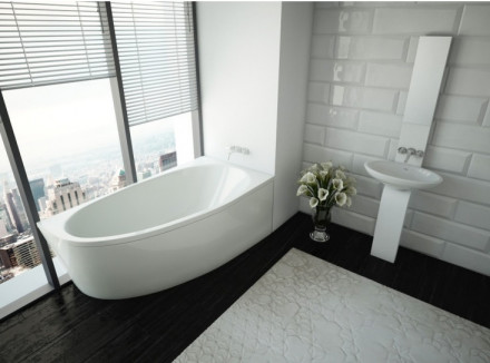 Azario KAPRIS AV.0062170 170x90 ванна акриловая асимметричная левая