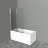 BelBagno UNO-V-2-120/150-C-Cr душевая душевая шторка на ванну