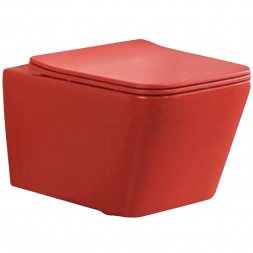 Santiline SL-5007MR Унитаз подвесной красный матовый