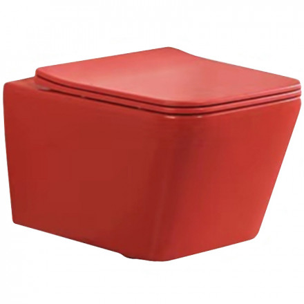 Santiline SL-5007MR Унитаз подвесной красный матовый