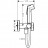 Hansgrohe 29232000 Bidette 1jet S Смеситель с гигиеническим душем внешняя часть, хром