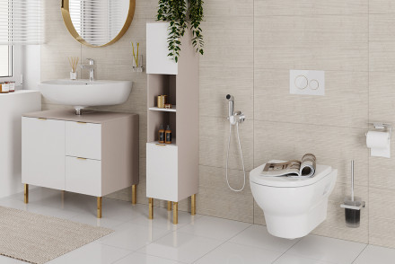 Hansgrohe 29232000 Bidette 1jet S Смеситель с гигиеническим душем внешняя часть, хром