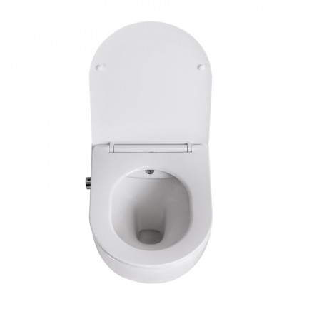 BelBagno Uno BB3105CHR-BS/SC Унитаз подвесной с сиденьем и креплением с функцией биде и смесителем